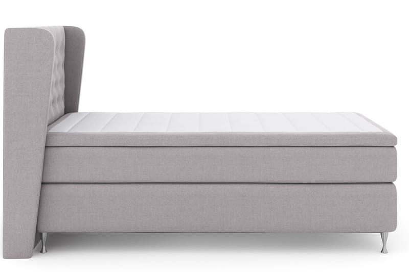 Select No 5 Komplet Sengepakke 120x200 Fast Watergel - Lysegrå/Sølv - Møbler - Senge - Komplet sengepakke