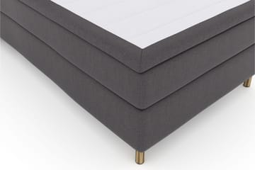 Select No 5 Komplet Sengepakke 120x200 Fast Watergel - Mørkegrå/Kobber - Møbler - Senge - Komplet sengepakke