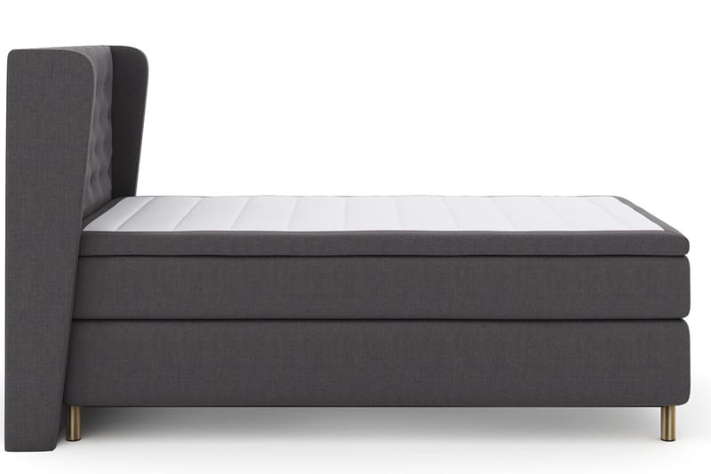 Select No 5 Komplet Sengepakke 120x200 Fast Watergel - Mørkegrå/Kobber - Møbler - Senge - Komplet sengepakke