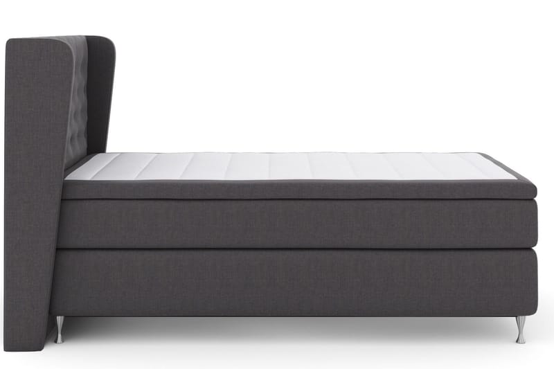 Select No 5 Komplet Sengepakke 120x200 Fast Watergel - Mørkegrå/Sølv - Møbler - Senge - Kontinentalsenge