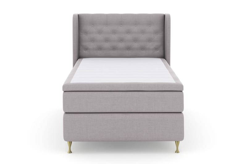 Select No 5 Komplet Sengepakke 120x200 Medium Latex - Lysegrå/Guld - Møbler - Senge - Kontinentalsenge