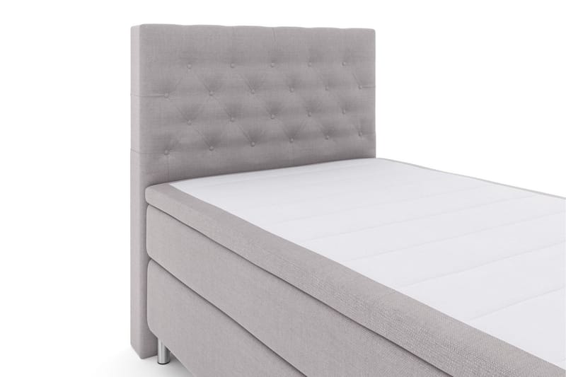 Select No 5 Komplet Sengepakke 120x200 Medium Latex - Lysegrå/Metal - Møbler - Senge - Komplet sengepakke