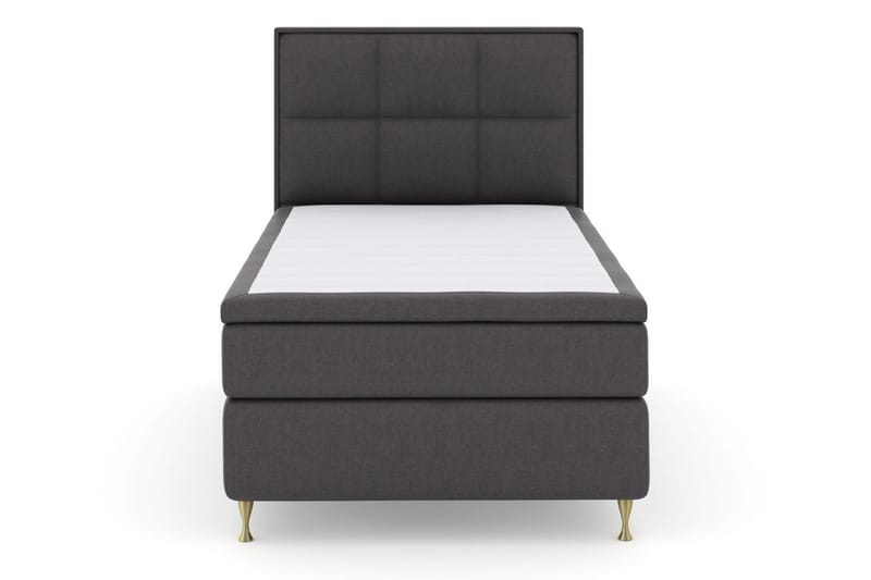 Select No 5 Komplet Sengepakke 120x200 Medium Latex - Mørkegrå/Guld - Møbler - Senge - Kontinentalsenge