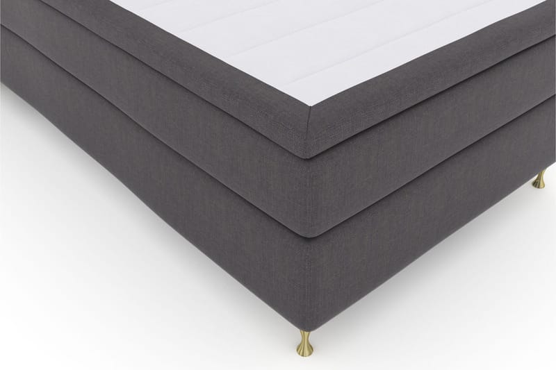 Select No 5 Komplet Sengepakke 120x200 Medium Latex - Mørkegrå/Guld - Møbler - Senge - Kontinentalsenge