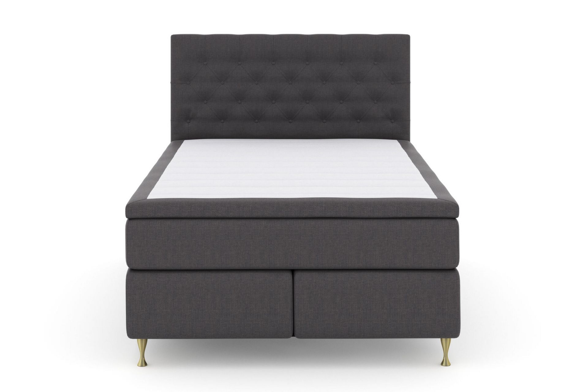 Select No 5 Komplet Sengepakke 140x200 Fast Latex - Mørkegrå/Guld - Møbler - Senge - Komplet sengepakke