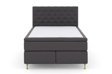 Select No 5 Komplet Sengepakke 140x200 Fast Latex - Mørkegrå/Guld - Møbler - Senge - Komplet sengepakke