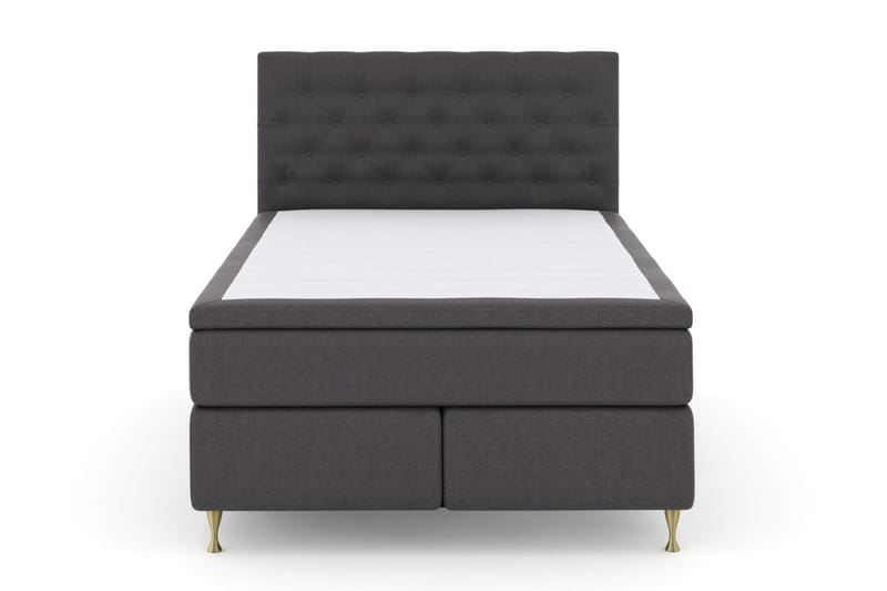 Select No 5 Komplet Sengepakke 140x200 Fast Latex - Mørkegrå/Guld - Møbler - Senge - Kontinentalsenge