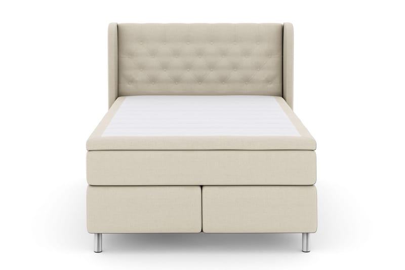 Select No 5 Komplet Sengepakke 140x200 Fast Watergel - Beige/Metal - Møbler - Senge - Komplet sengepakke