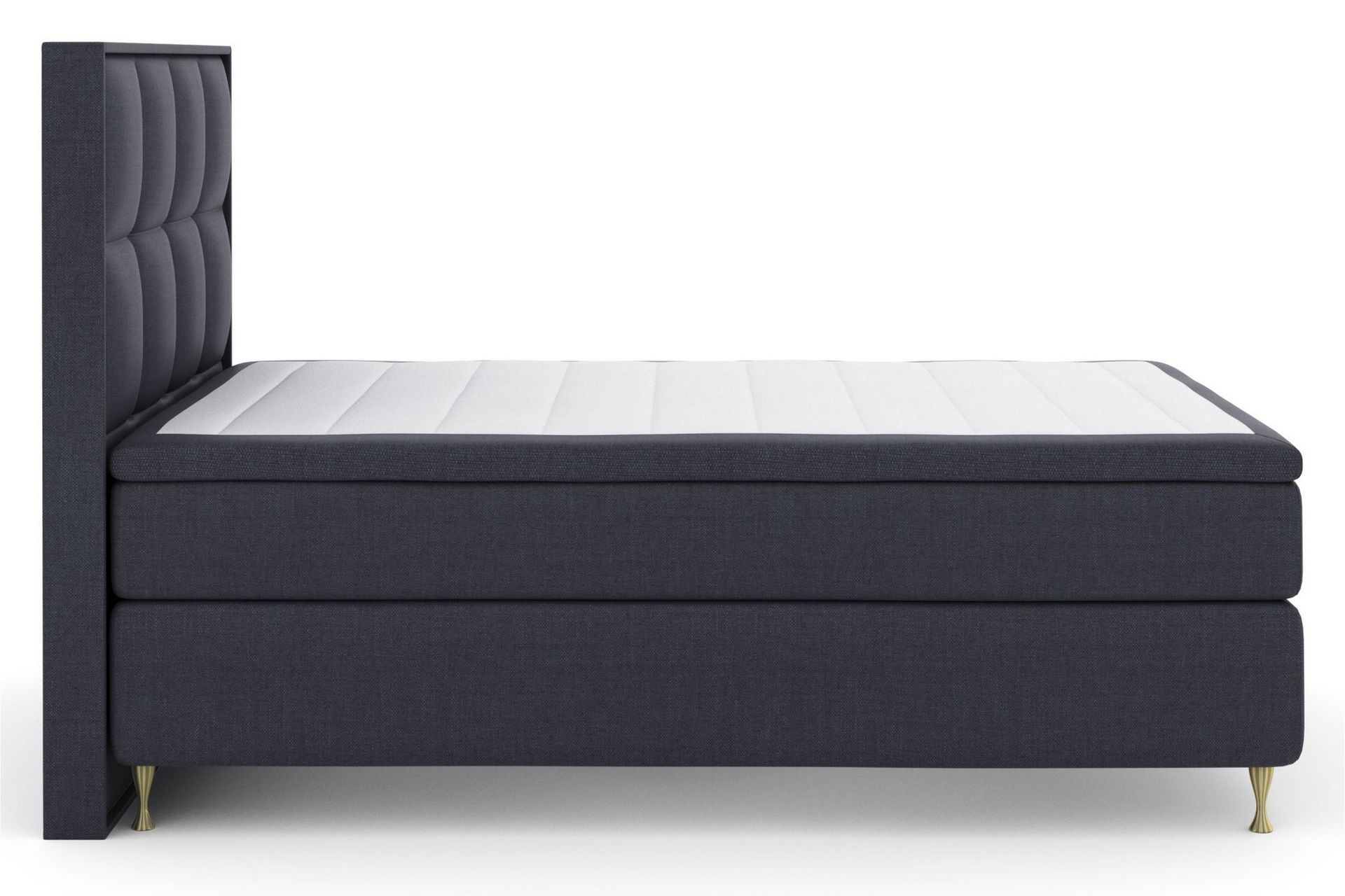 Select No 5 Komplet Sengepakke 140x200 Fast Watergel - Blå/Guld - Møbler - Senge - Komplet sengepakke