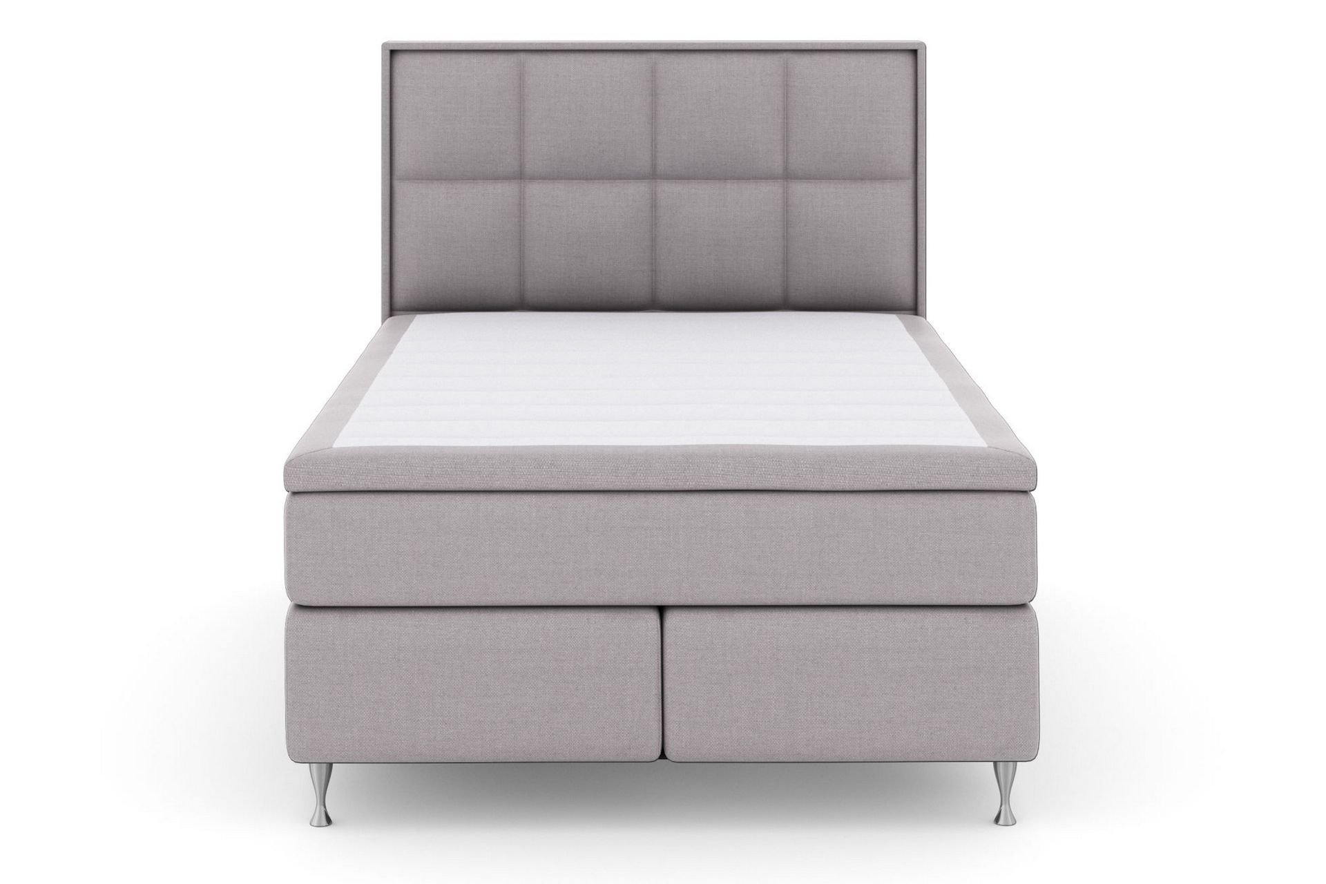 Select No 5 Komplet Sengepakke 140x200 Fast Watergel - Lysegrå/Sølv - Møbler - Senge - Komplet sengepakke