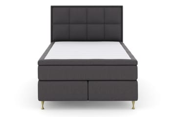 Select No 5 Komplet Sengepakke 140x200 Fast Watergel - Mørkegrå/Guld - Møbler - Senge - Komplet sengepakke