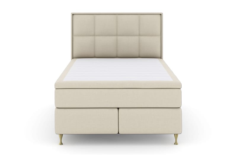 Select No 5 Komplet Sengepakke 140x200 Fast/Medium Latex - Beige/Guld - Møbler - Senge - Komplet sengepakke