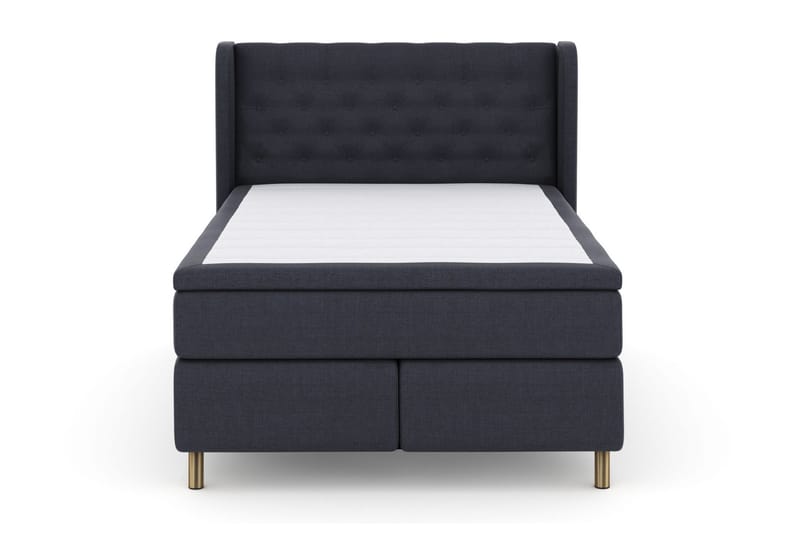 Select No 5 Komplet Sengepakke 140x200 Fast/Medium Latex - Blå/Kobber - Møbler - Senge - Komplet sengepakke