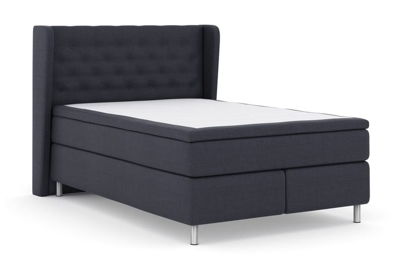 Select No 5 Komplet Sengepakke 140x200 Fast/Medium Latex - Blå/Kobber - Møbler - Senge - Komplet sengepakke