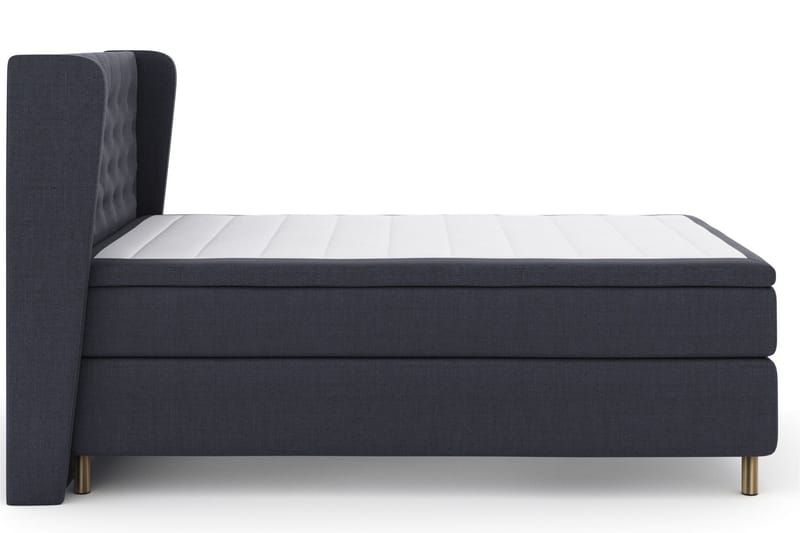 Select No 5 Komplet Sengepakke 140x200 Fast/Medium Latex - Blå/Metal - Møbler - Senge - Komplet sengepakke