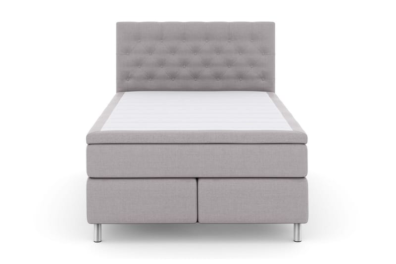 Select No 5 Komplet Sengepakke 140x200 Fast/Medium Latex - Lysegrå/Metal - Møbler - Senge - Komplet sengepakke