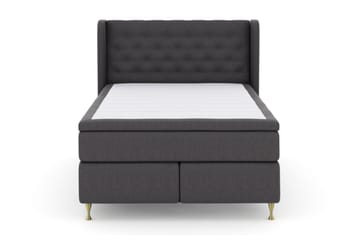 Select No 5 Komplet Sengepakke 140x200 Fast/Medium Latex - Mørkegrå/Guld - Møbler - Senge - Komplet sengepakke