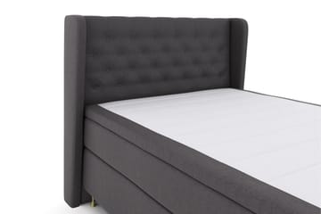 Select No 5 Komplet Sengepakke 140x200 Fast/Medium Latex - Mørkegrå/Guld - Møbler - Senge - Komplet sengepakke