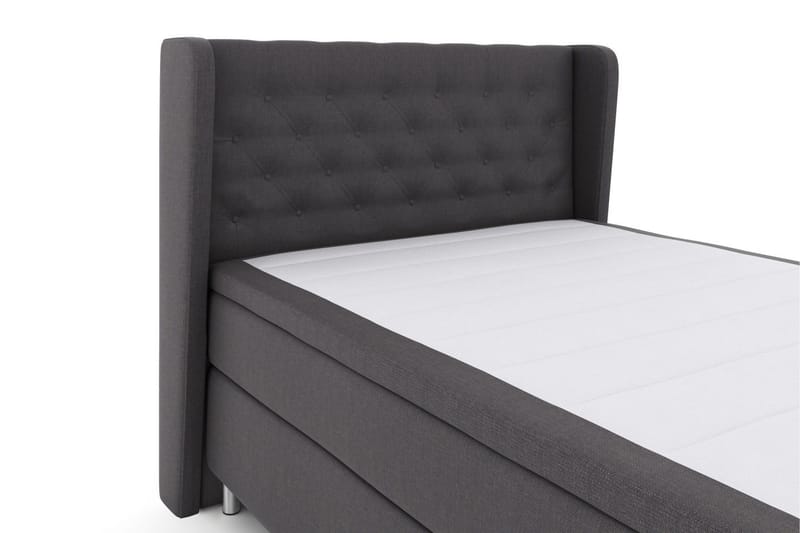Select No 5 Komplet Sengepakke 140x200 Fast/Medium Latex - Mørkegrå/Metal - Møbler - Senge - Kontinentalsenge