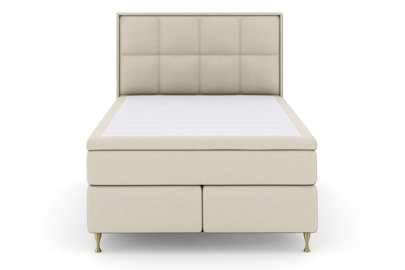 Select No 5 Komplet Sengepakke 140x200 Fast/Medium Watergel - Beige/Guld - Møbler - Senge - Komplet sengepakke