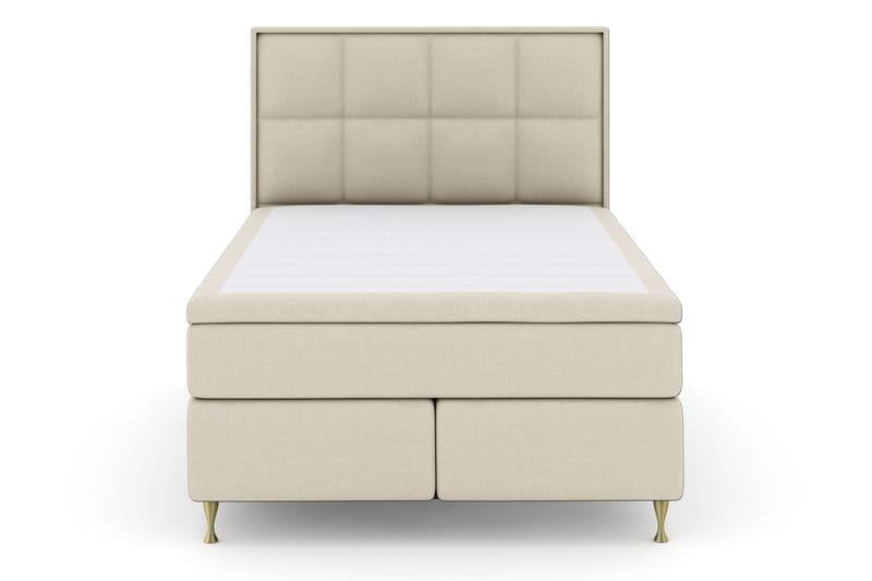 Select No 5 Komplet Sengepakke 140x200 Fast/Medium Watergel - Beige/Guld - Møbler - Senge - Kontinentalsenge