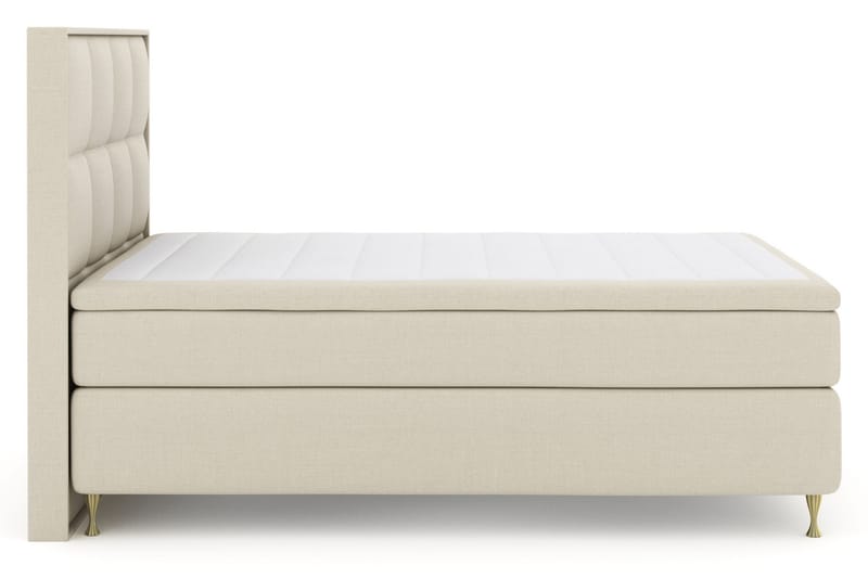 Select No 5 Komplet Sengepakke 140x200 Fast/Medium Watergel - Beige/Guld - Møbler - Senge - Komplet sengepakke