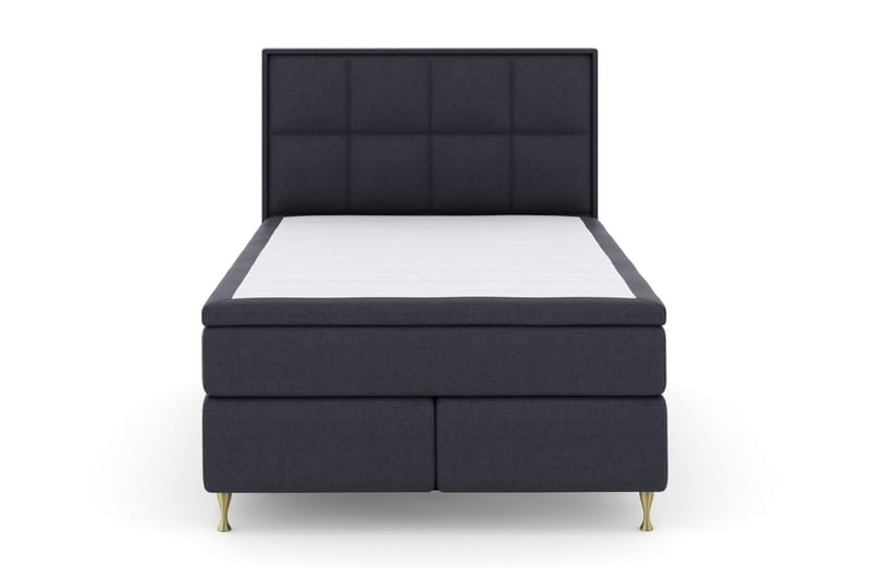 Select No 5 Komplet Sengepakke 140x200 Fast/Medium Watergel - Blå/Guld - Møbler - Senge - Komplet sengepakke