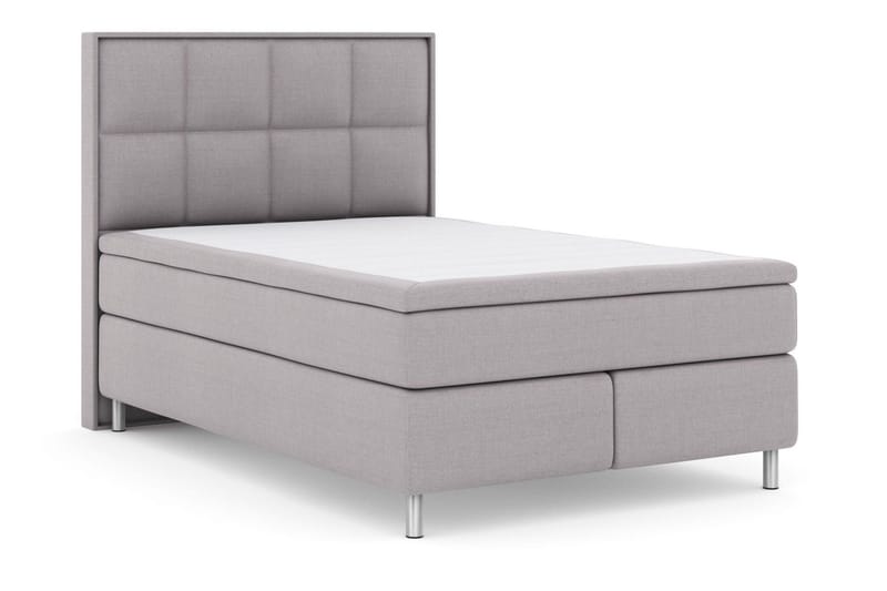 Select No 5 Komplet Sengepakke 140x200 Fast/Medium Watergel - Lysegrå/Metal - Møbler - Senge - Kontinentalsenge