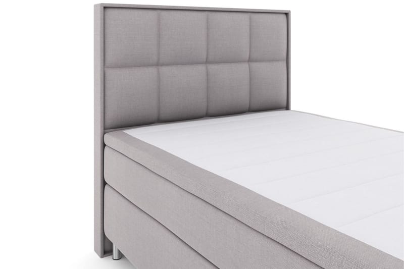 Select No 5 Komplet Sengepakke 140x200 Fast/Medium Watergel - Lysegrå/Metal - Møbler - Senge - Kontinentalsenge