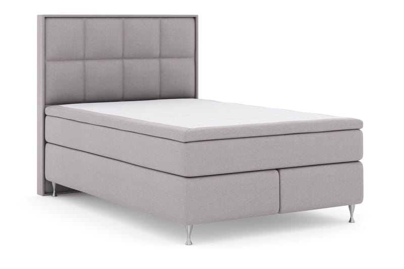 Select No 5 Komplet Sengepakke 140x200 Fast/Medium Watergel - Lysegrå/Sølv - Møbler - Senge - Kontinentalsenge