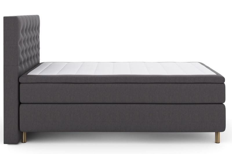 Select No 5 Komplet Sengepakke 140x200 Fast/Medium Watergel - Mørkegrå/Kobber - Møbler - Senge - Kontinentalsenge