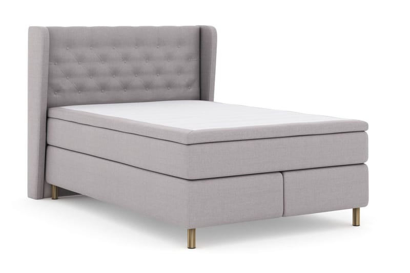 Select No 5 Komplet Sengepakke 140x200 Medium Latex - Lysegrå/Kobber - Møbler - Senge - Kontinentalsenge
