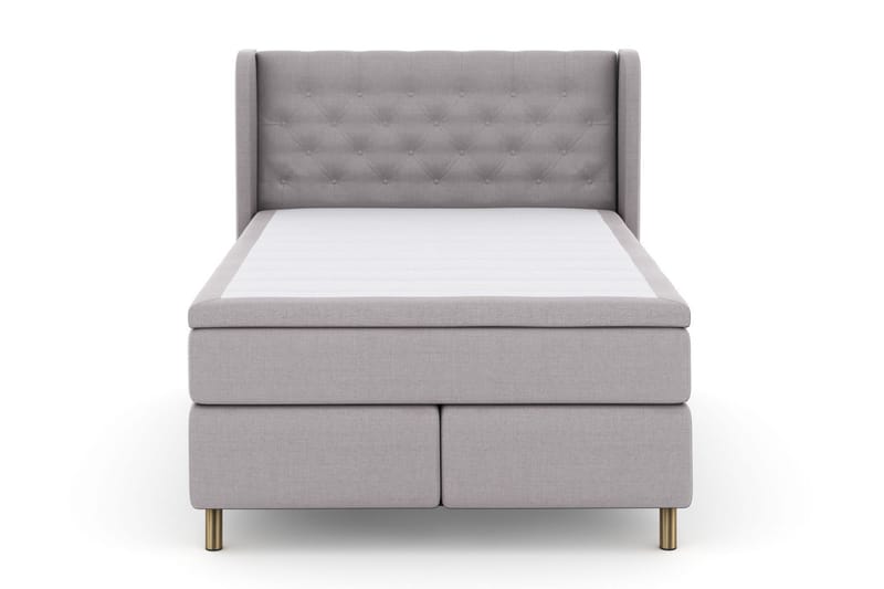 Select No 5 Komplet Sengepakke 140x200 Medium Latex - Lysegrå/Kobber - Møbler - Senge - Komplet sengepakke
