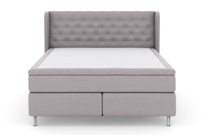 Select No 5 Komplet Sengepakke 160x200 Fast Latex - Lysegrå/Metal - Møbler - Senge - Kontinentalsenge