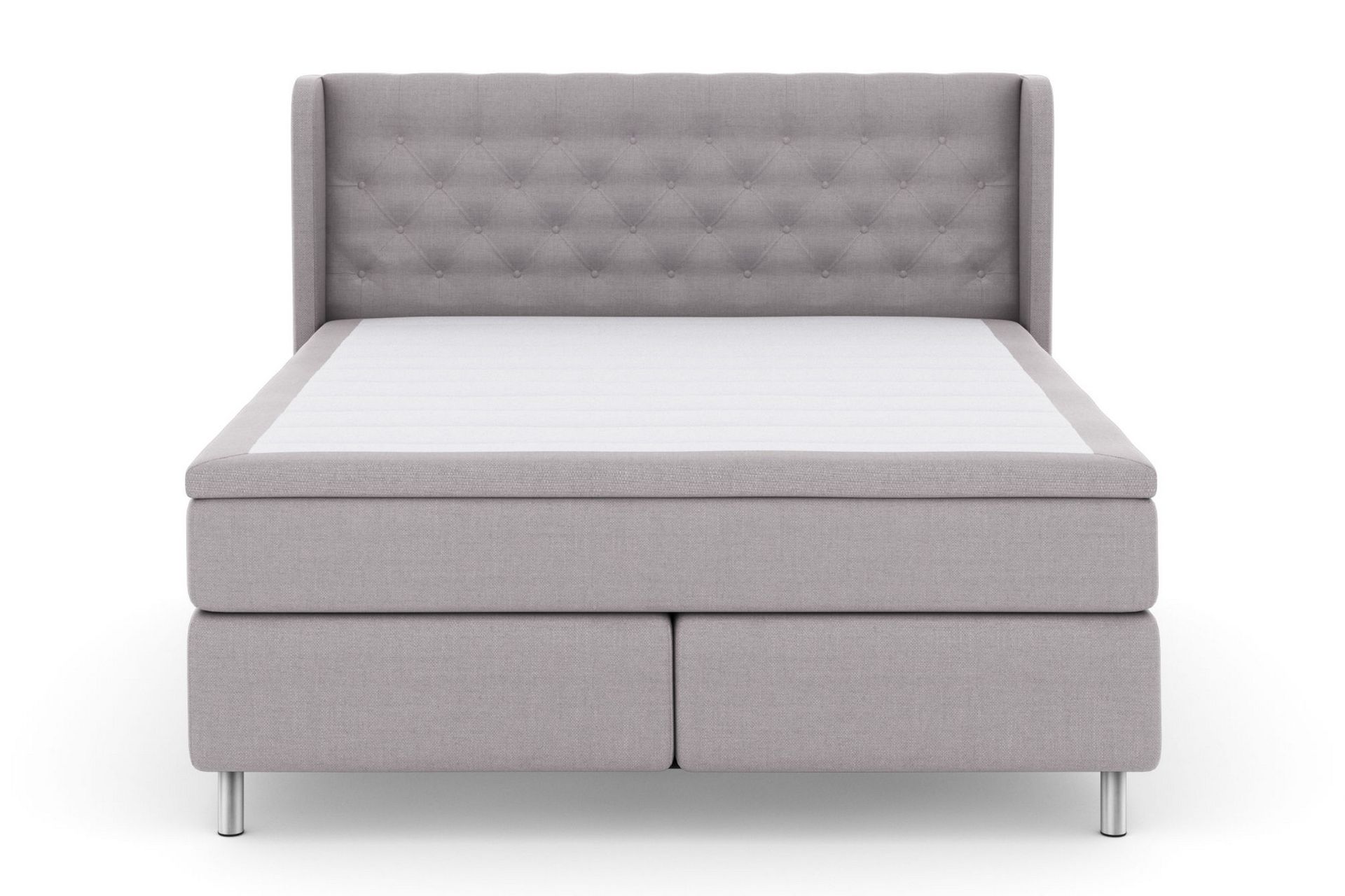 Select No 5 Komplet Sengepakke 160x200 Fast/Medium Latex - Lysegrå/Metal - Møbler - Senge - Komplet sengepakke