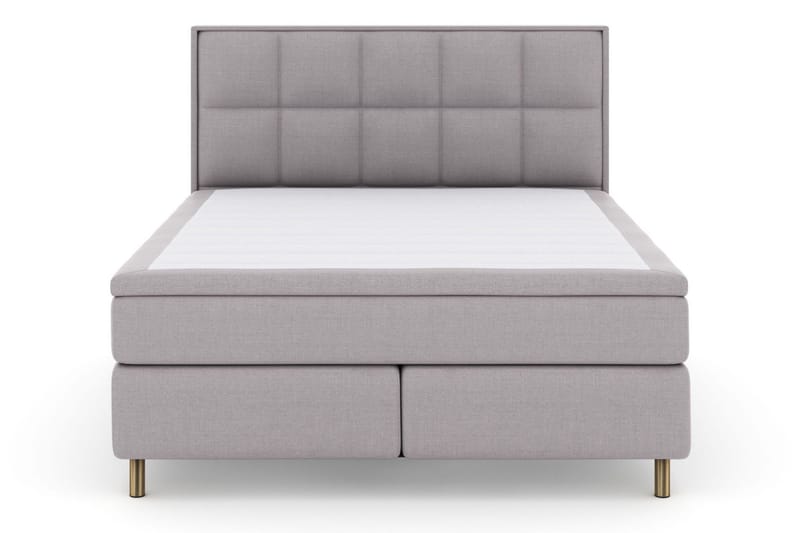 Select No 5 Komplet Sengepakke 160x200 Fast/Medium Watergel - Lysegrå/Kobber - Møbler - Senge - Kontinentalsenge