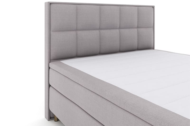 Select No 5 Komplet Sengepakke 160x200 Fast/Medium Watergel - Lysegrå/Kobber - Møbler - Senge - Kontinentalsenge