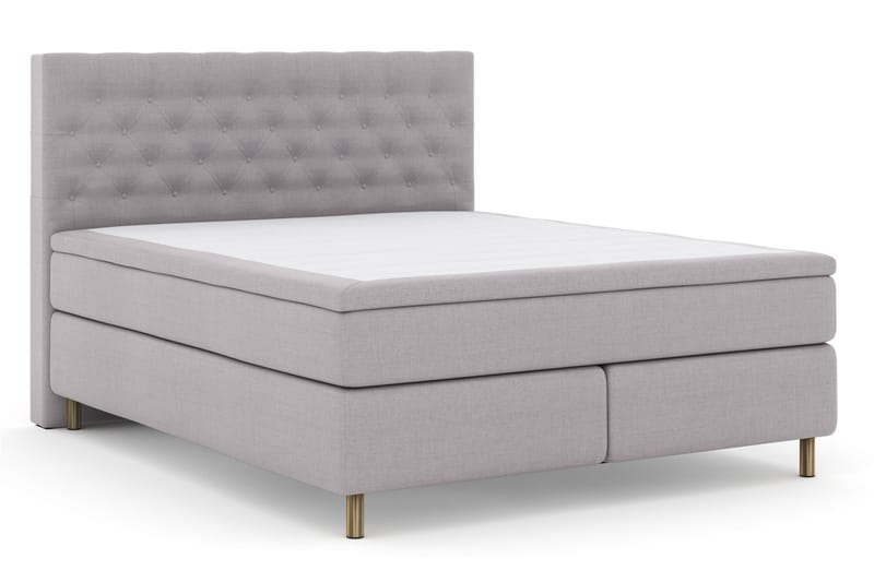 Select No 5 Komplet Sengepakke 160x200 Medium Latex - Lysegrå/Kobber - Møbler - Senge - Komplet sengepakke
