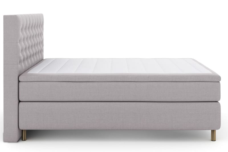 Select No 5 Komplet Sengepakke 160x200 Medium Latex - Lysegrå/Kobber - Møbler - Senge - Komplet sengepakke
