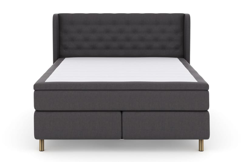 Select No 5 Komplet Sengepakke 160x200 Medium Latex - Mørkegrå/Kobber - Møbler - Senge - Komplet sengepakke