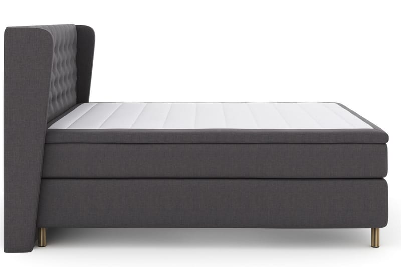 Select No 5 Komplet Sengepakke 160x200 Medium Latex - Mørkegrå/Kobber - Møbler - Senge - Komplet sengepakke
