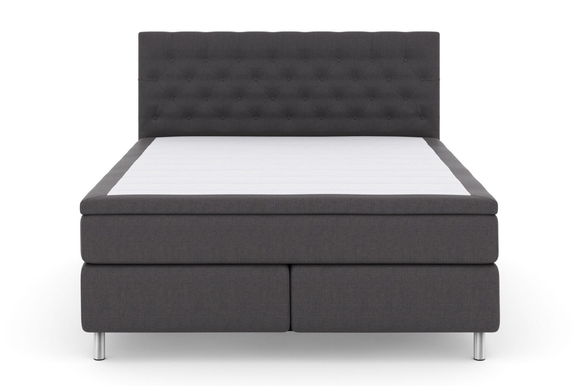 Select No 5 Komplet Sengepakke 160x200 Medium Latex - Mørkegrå/Metal - Møbler - Senge - Komplet sengepakke