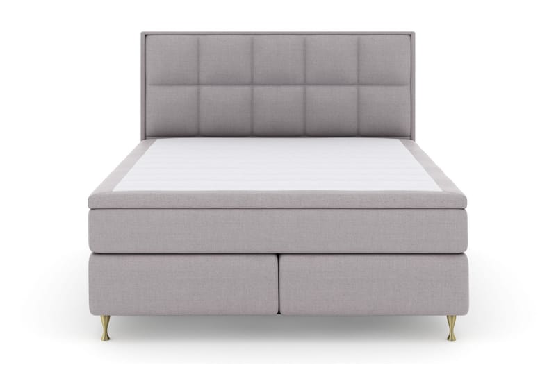 Select No 5 Komplet Sengepakke 160x200 Medium Watergel - Lysegrå/Guld - Møbler - Senge - Kontinentalsenge