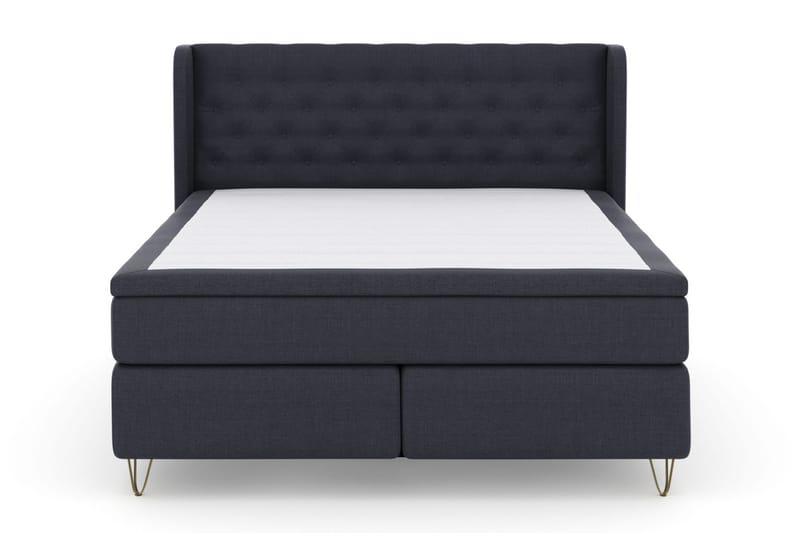 Select No 5 Komplet Sengepakke 180x200 Fast Latex, Blå/Metal V-form