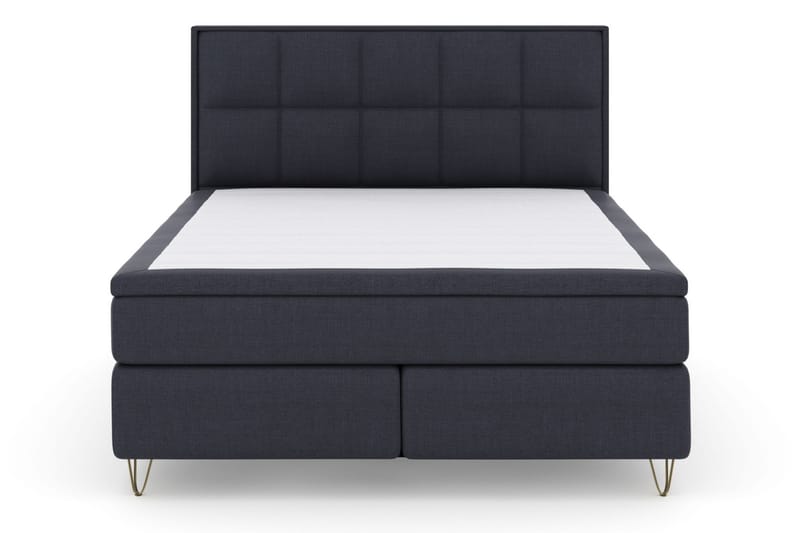 Select No 5 Komplet Sengepakke 180x200 Fast Latex - Blå/Metal V-form - Møbler - Senge - Komplet sengepakke