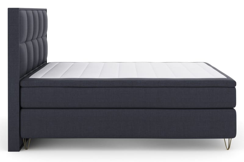Select No 5 Komplet Sengepakke 180x200 Fast Latex - Blå/Metal V-form - Møbler - Senge - Komplet sengepakke