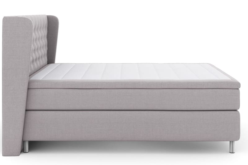 Select No 5 Komplet Sengepakke 180x200 Fast Latex - Lysegrå/Metal - Møbler - Senge - Kontinentalsenge