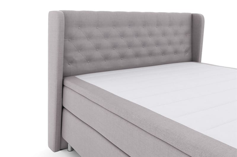 Select No 5 Komplet Sengepakke 180x200 Fast Latex - Lysegrå/Metal - Møbler - Senge - Kontinentalsenge