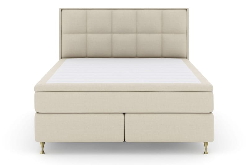 Select No 5 Komplet Sengepakke 180x200 Fast Watergel - Beige/Guld - Møbler - Senge - Kontinentalsenge