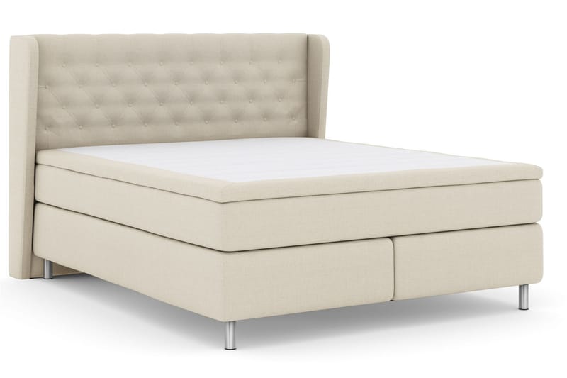 Select No 5 Komplet Sengepakke 180x200 Fast Watergel - Beige/Metal - Møbler - Senge - Kontinentalsenge